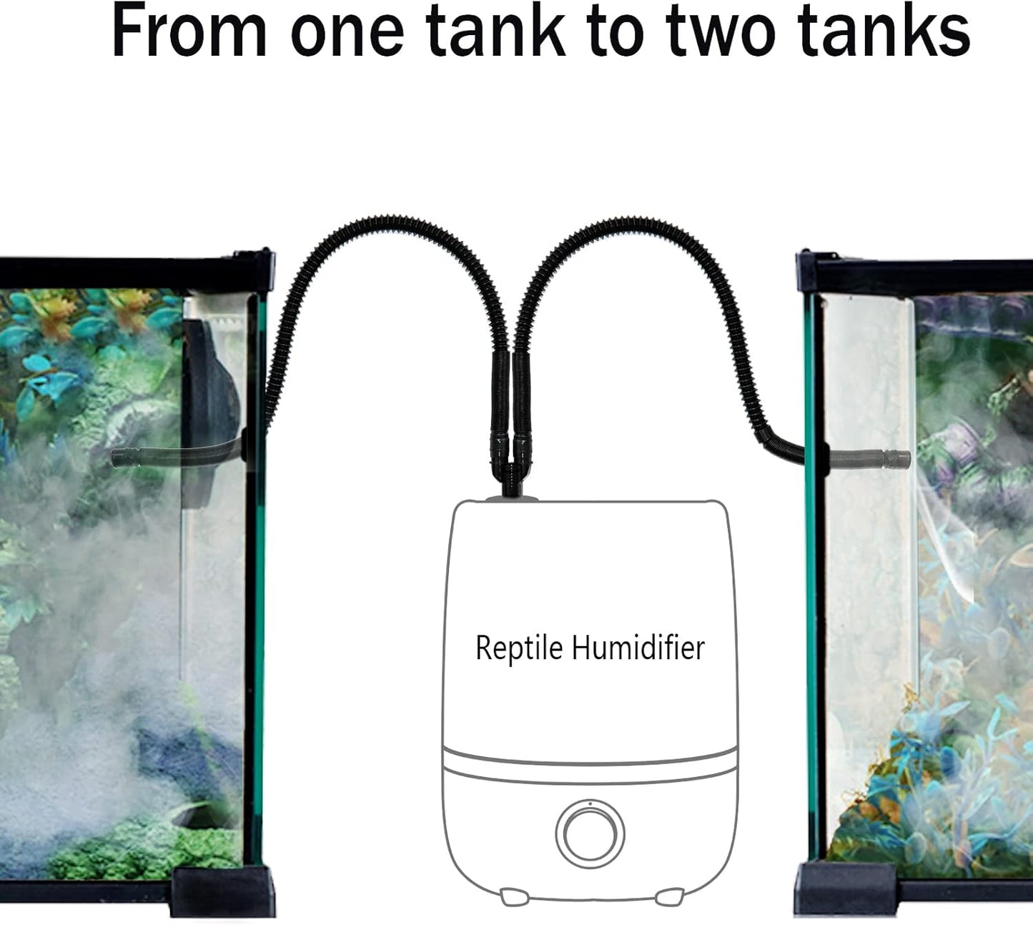 Reptile Fogger Extension Tube, Accessories of Reptile Humidifier Mister Suitable for Reptiles Amphibians and Terrarium