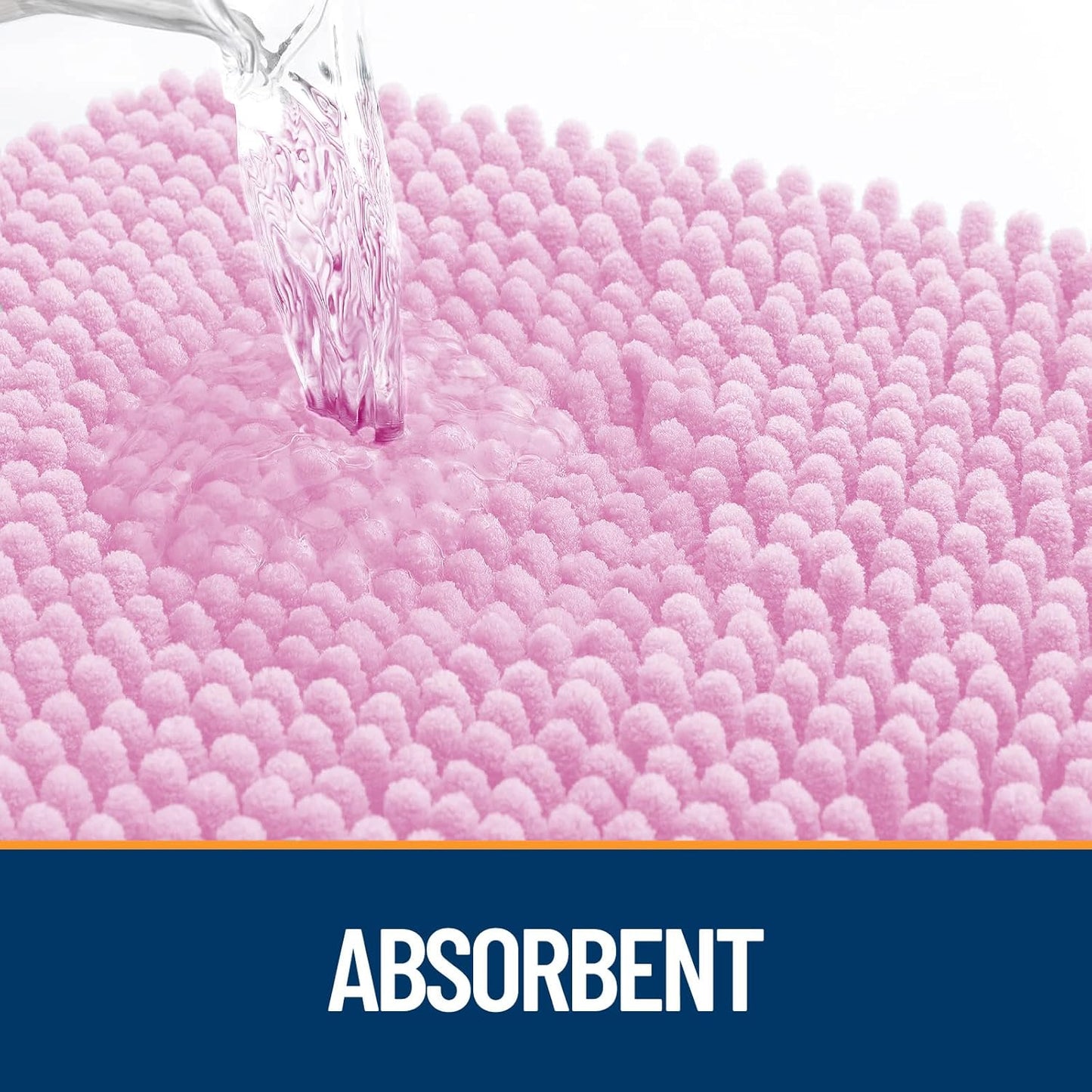 OLANLY Dog Door Mat for Muddy Paws 40x32, Absorbs Moisture and Dirt, Absorbent Non-Slip Washable Doormat, Quick Dry Chenille Mud Mat for Dogs, Entry Indoor Entryway Carpet for Inside Floor, Pink