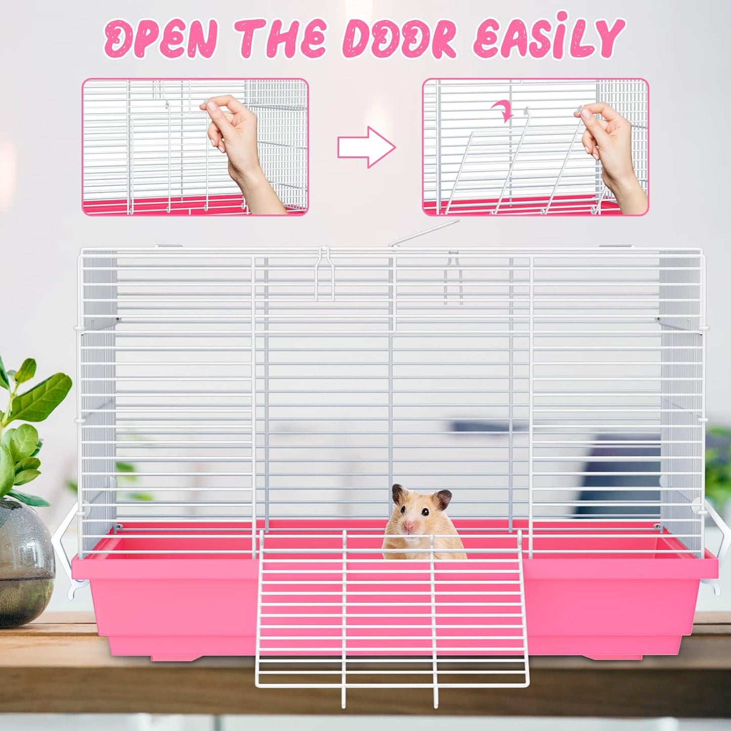 Hamster Cages, Small Animal Travel Cages - Ideal for Temporarily Transporting or Carrying Hamsters, Guinea Pigs, Rats, Parrots, Birds, Squirrels and Other Small Animals.