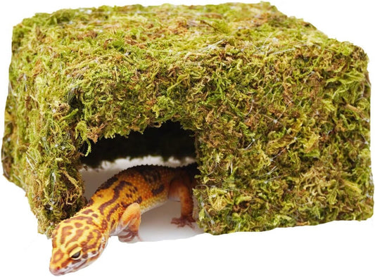 Leopard Gecko Tank Accessories, Cute Reptile Hideout Cave, Essential Tank Terrarium Habitat Decor, Adjustable Toys Supplies