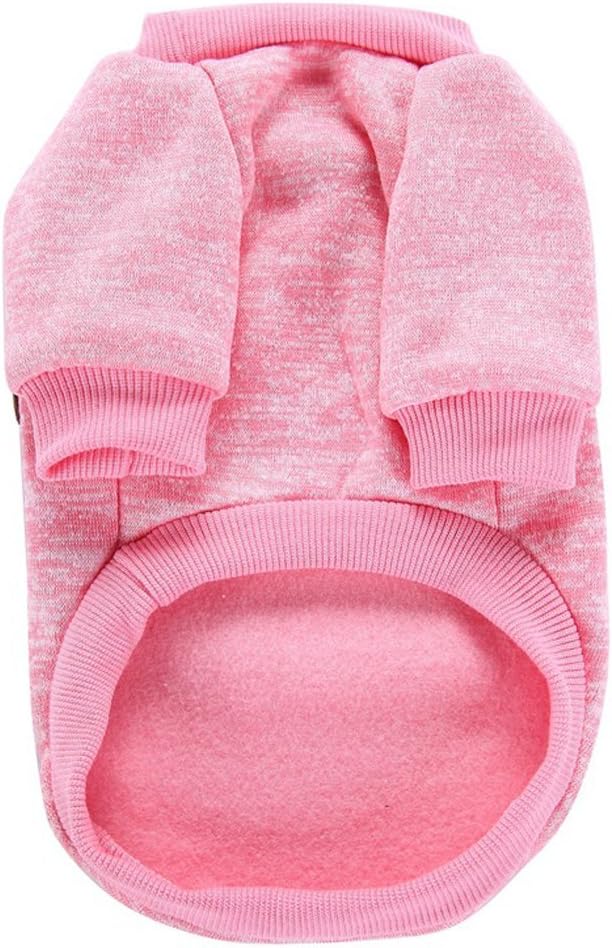 Jecikelon Dog Clothes Dogs Sweater Soft Puppies Clothing Winter Puppy Sweaters Warm Outfit for Dogs Small XXS XS Cat Apparel (Pink, XS)