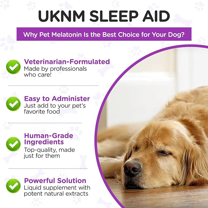 Melatonin for Dogs, Dog Melatonin, Anxiety Relief for Dogs,Supports Relaxation, Regulates Sleep Patterns, Promotes Overall Well-Being, Dog Sleep Aid