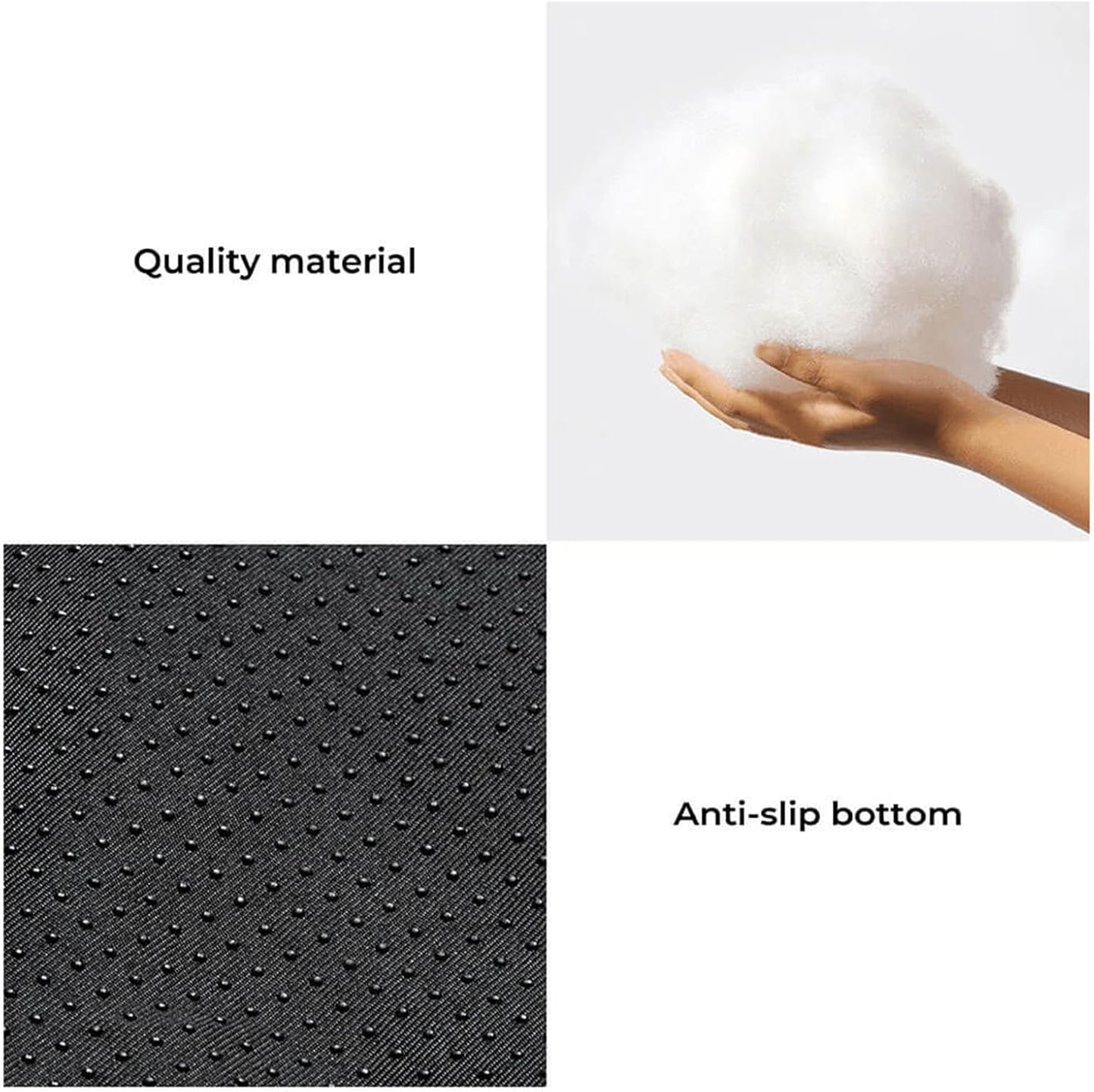 FUNNY FUZZY Pet Fluffy Fuzzy Couch Cover, Calming Washable Dog Bed Sofa Protector Pets Mat for Small Medium Dogs and Cats (Grey,33.45 × 28.35 × 5.51 in)