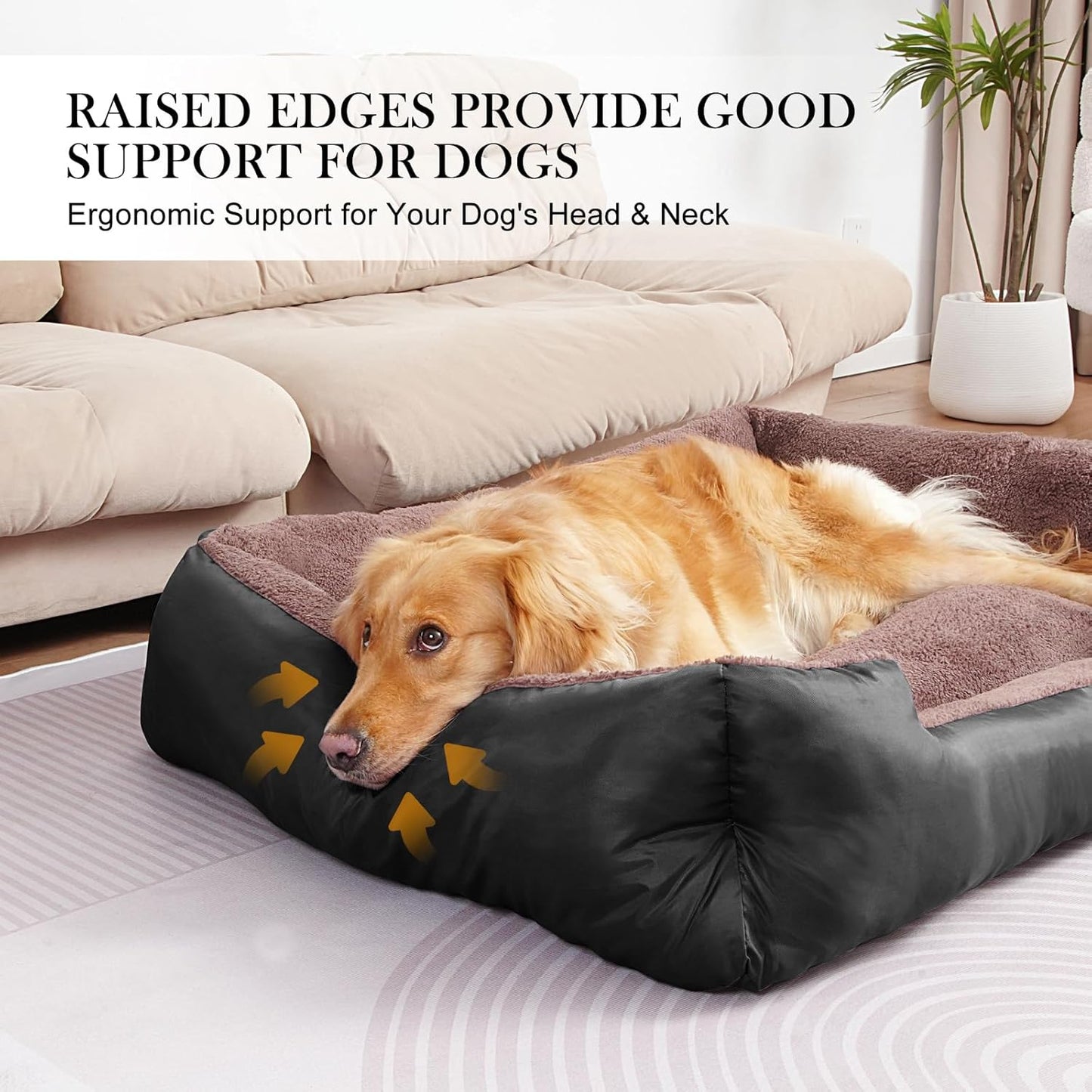 Dog Beds for Small Dogs, Soft Breathable Pet Bed Machine Washable, Small Dog Bed with Non-Slip Bottom