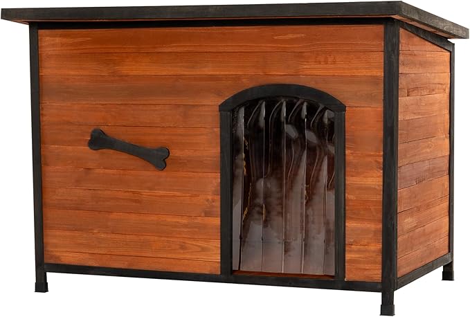 Large Solid Wooden Dog House,Suitable for Both Indoor and Outdoor, Suitable for Large Dogs and Animals of The Following Size, Easy to Clean,Can DIY,45.75" W x 31.25" D x 32.5" H