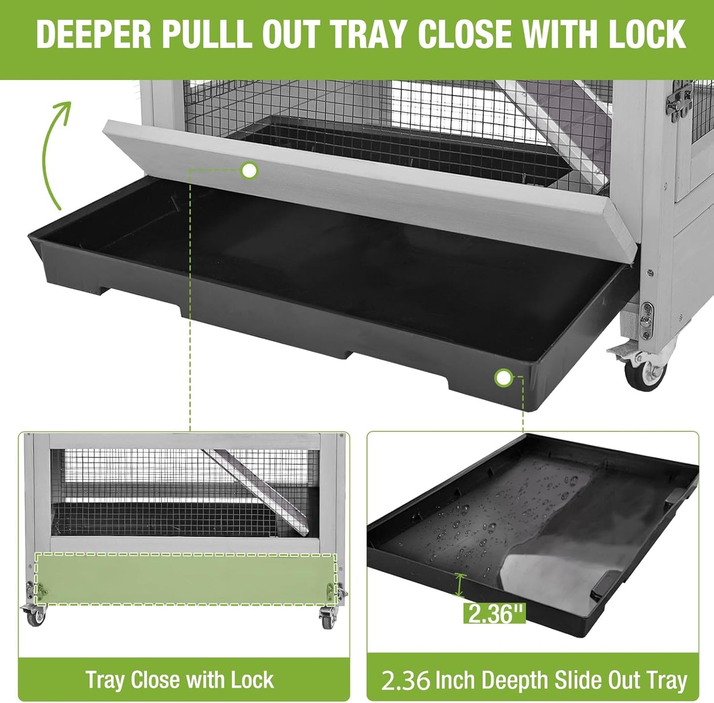 GUTINNEEN Ferret Cage Anti-Chewing Guinea Pig cage with Wheels Chinchilla Cage Metal Frame Small Animal Cage,Lizard,Squirrel Chameleon,Gerbils 5 Levels