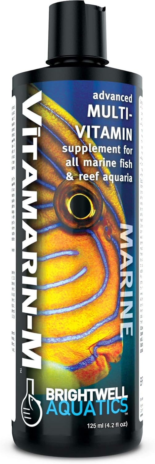 Brightwell Aquatics Vitamarin M - Liquid Multivitamin Supplement for Marine Fish Aquariums , 125-ML