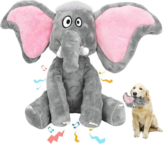 Plush Large Dog Toys with Squeaker and Crinkle Paper, Interactive Puppy Chew and Teeth Cleaning Toy, Pet Toys for Small, Medium and Large Dogs