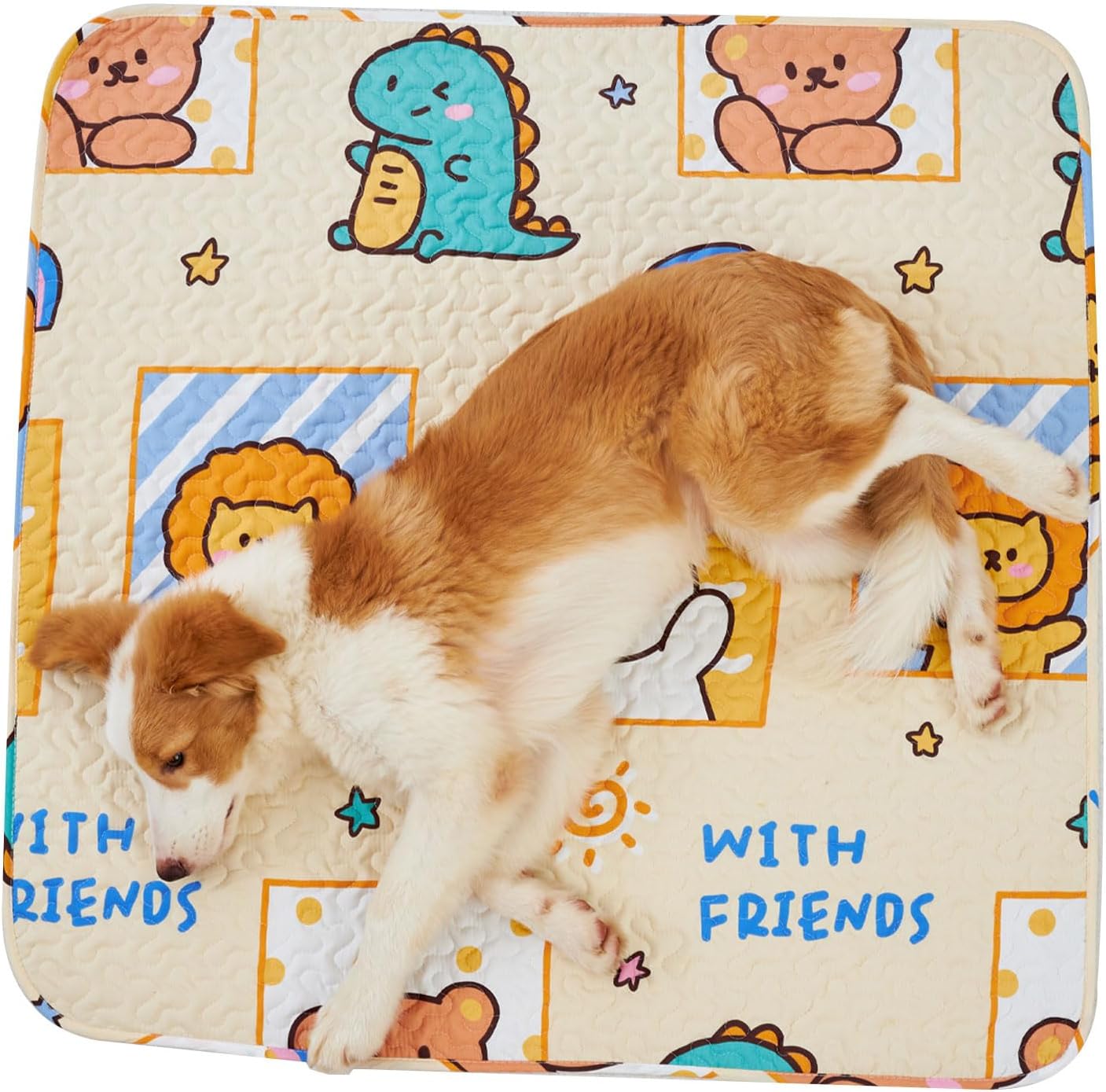 PJYuCien Washable Dog Playpen Mat, 36”x 36”, Leak-Proof Reusable Puppy Pee Pads, Non-Slip Pee Mat for Whelping Pads, Crate, Potty Training, Puppy Playpen (Note: Mat Only, Playpen Not Included)