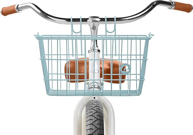 Retrospec Apollo-Lite Lift-Off Bike Basket - Detachable Steel Handlebar Basket with Carrying Handle for Commuting, Shopping & Beach Trips - 14.5in x 9.5in Weather-Resistant Biking Gear