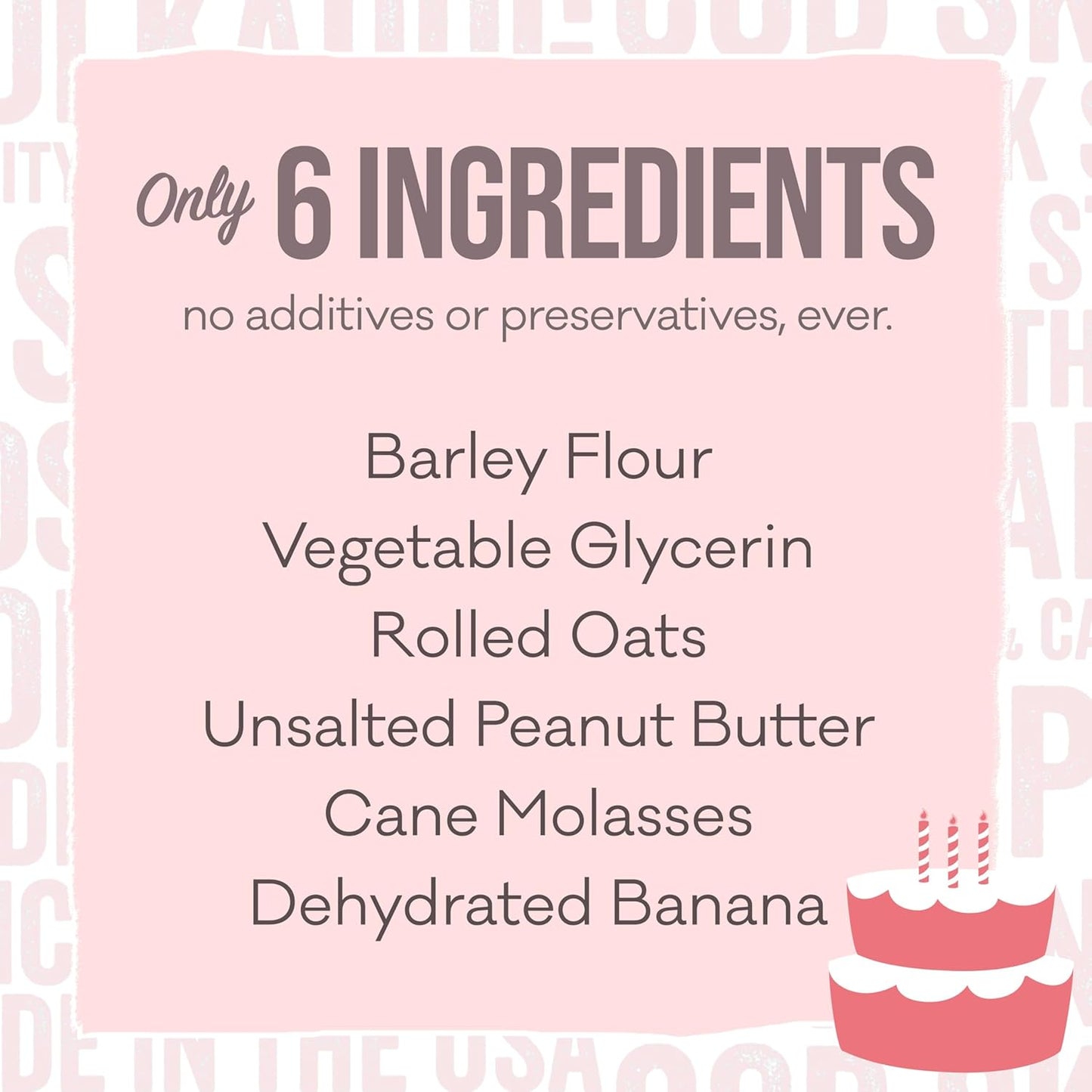 Polkadog Cake Batter Dog Treats – Soft & Chewy Premium Birthday Treats with Peanut Butter & Banana – Healthy, Limited Ingredient, Training Size for All Dog Breeds & Ages – Natural, Made in USA – 10 oz