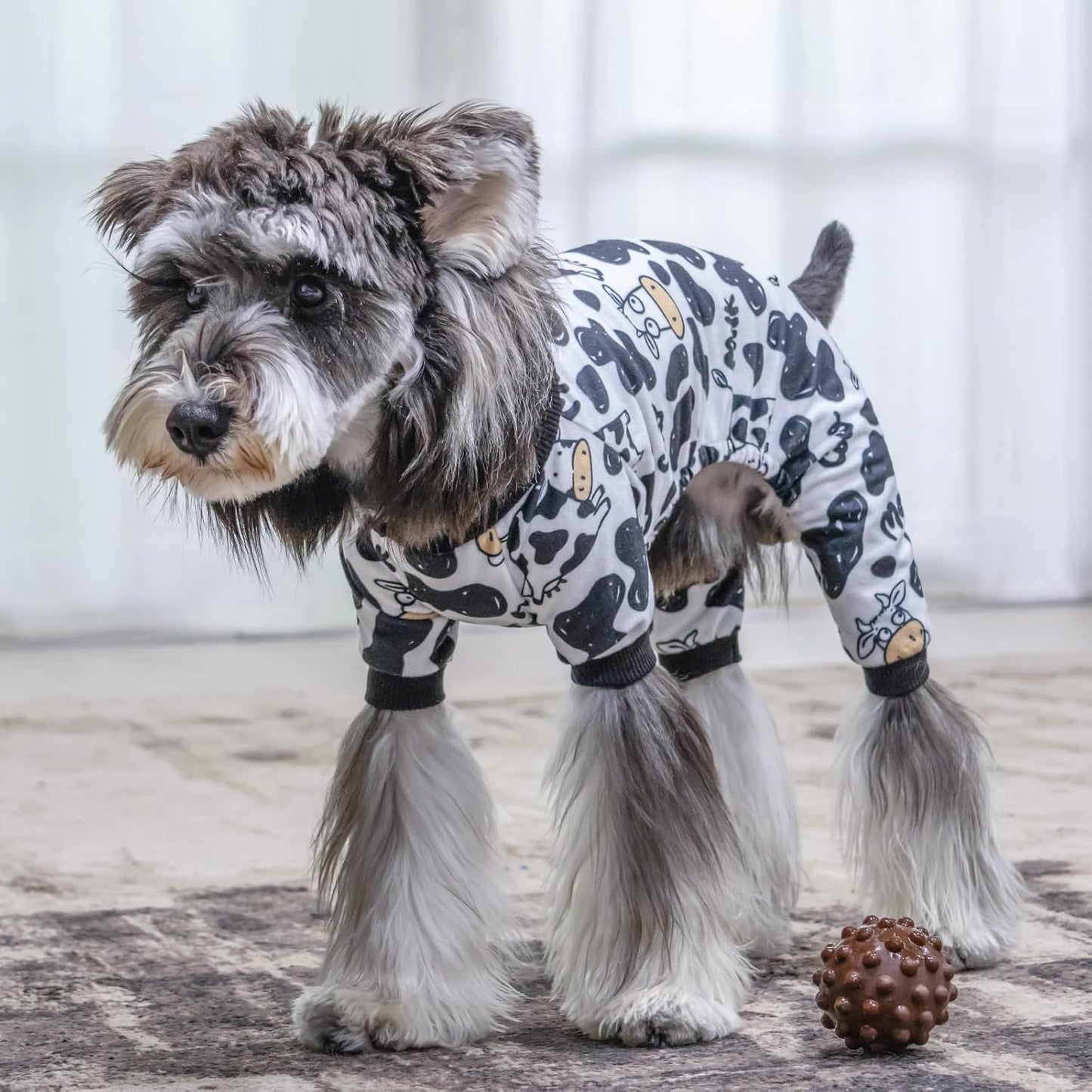 CuteBone Dog Halloween Pajamas Puppy Onesies Small Dogs Soft Pjs Coat Cat Apparel Comfy Pet Christmas Clothes Outfit Doggie Bodysuit P281M