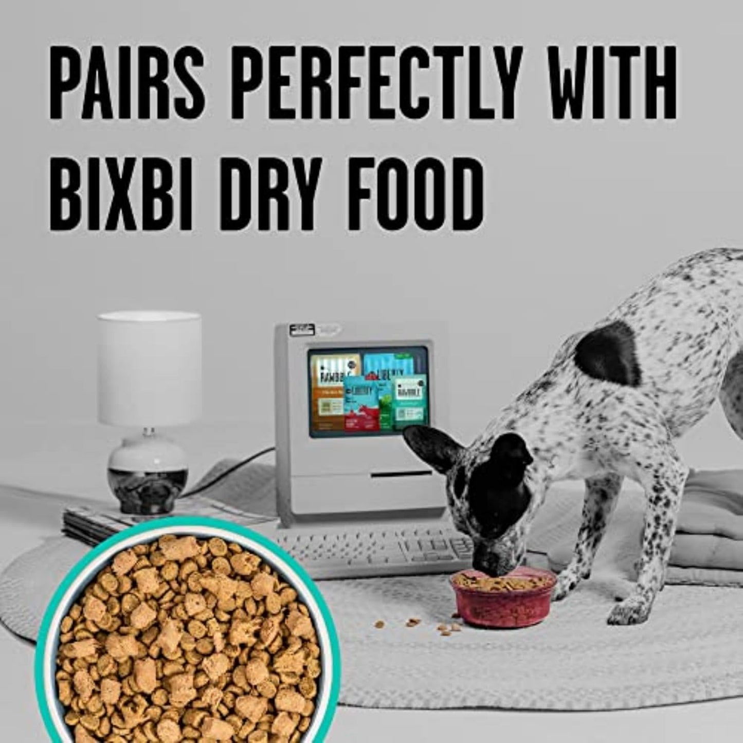 BIXBI Rawbble Freeze Dried Dog Food, Duck Recipe, 4.5 oz - 95% Meat and Organs, No Fillers - Pantry-Friendly Raw Dog Food for Meal, Treat or Food Topper - USA Made in Small Batches