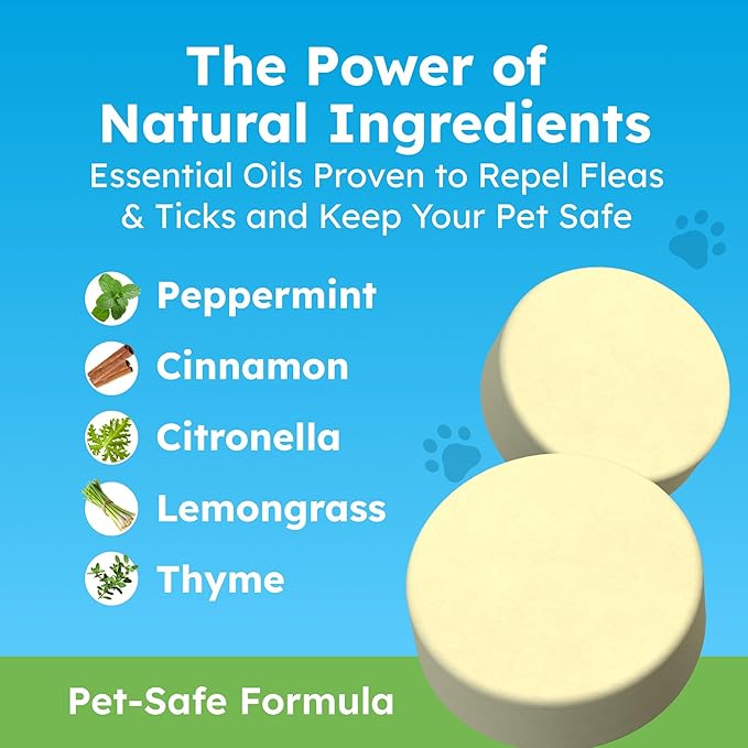 Bug MD Paw Guardian Refill, Plant-Powered Flea & Tick Protection Tablets, 3 Count, 30-Day Protection, Natural Essential Oil Formula