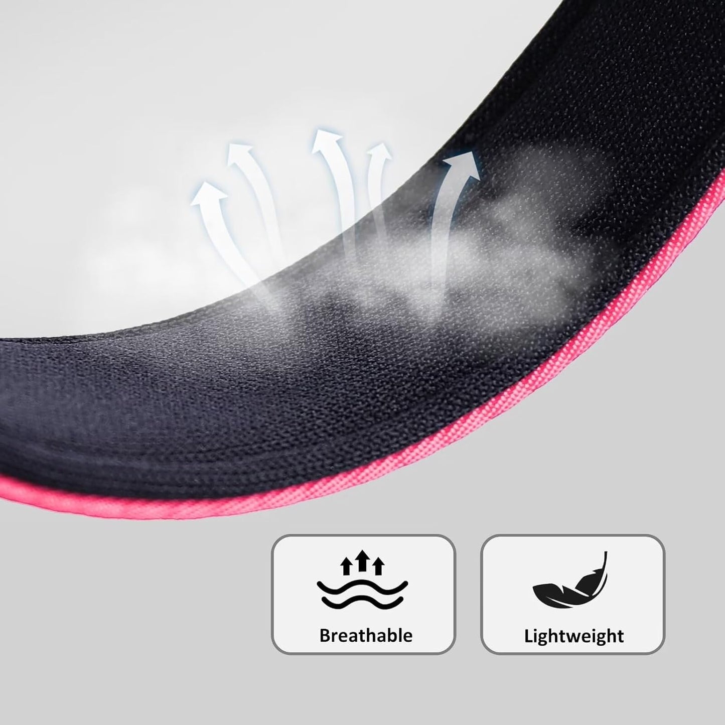 Didog Soft Padded Dog Collars for Medium Dogs, Colorful and Durable Dog Collar with Quick Release Buckle, Light and Breathable for Daily Walking, Pink, M