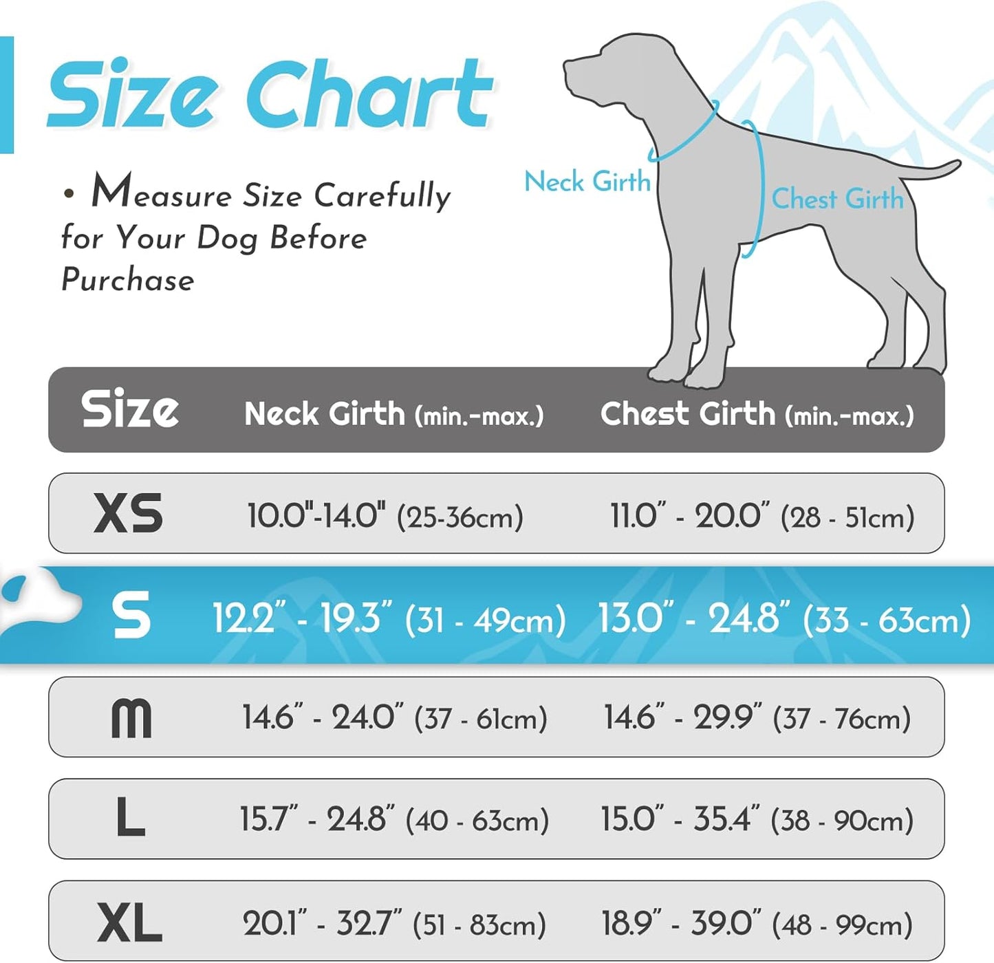 Eagloo Dog Harness Small Sized Dog, No Pull Service Vest with Reflective Strips and Control Handle, Adjustable and Comfortable for Easy Walking, No Choke Pet Harness with 2 Metal Rings, Sky Blue, S