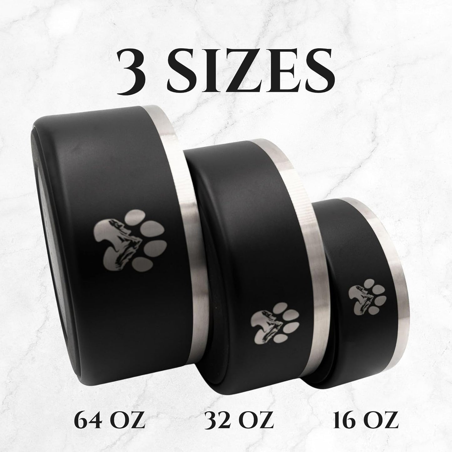 Stainless Steel Dog Bowl for Small-Large Dogs | Double Wall Insulated, Non-Slip Base Heavy Duty Water and Food Bowls for Dogs & Cats | Pet Safe BPA Free & Dishwasher Safe | 64 Oz - Red