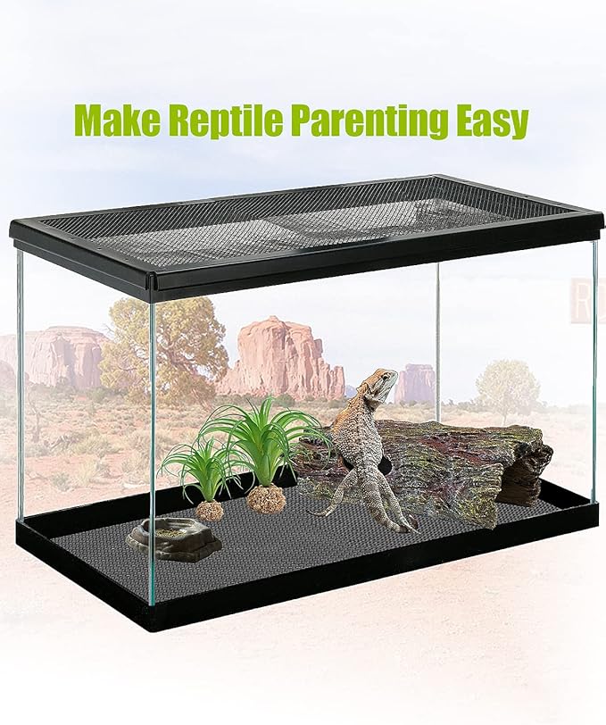 Bearded Dragon Tank Accessories, Reptile Substrate Floor for Bearded Dragon Enclosure 4x2x2, Leopard Gecko Tank Liner Mat for 120 Gallon Reptile Tank