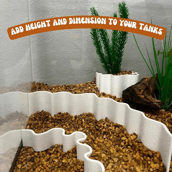 REEFSHAPE Aquarium or Terrarium Substrate Cliffs Combo Pack | Separate Substrate Layers in Aquariums or Terrariums to Create Cliffs & Depth | Made in USA (Cliff Combo, White)