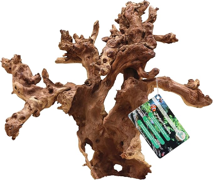 Natural Driftwood for Aquarium 12"-16" Large Aquarium Coral Wood Decor | Single Piece for Fish Tank Landscaping, Reptile Terrarium Climbing Branch, Freshwater Aquatic Wood Aquascaping