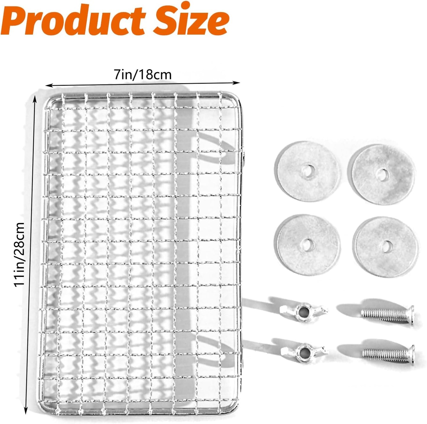 BNOSDM 2 Pack Bird Perch Platform 11x7in Stainless Steel Birds Perches Parrot Shelf Training Stand Small Animals Cage Accessories for Parakeets, Budgies, Conures, Cockatiels, Lovebirds (XL)