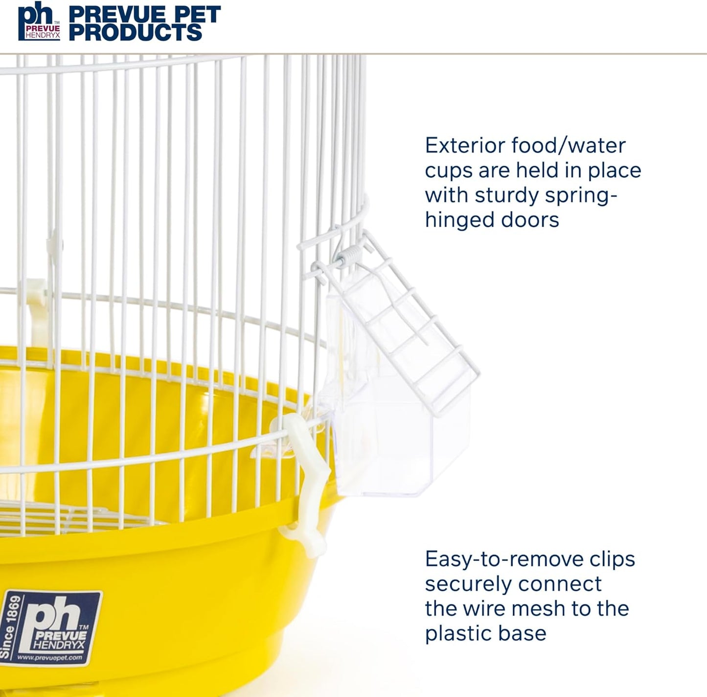 Prevue Hendryx SP31999Y Classic Round Bird Cage, Yellow