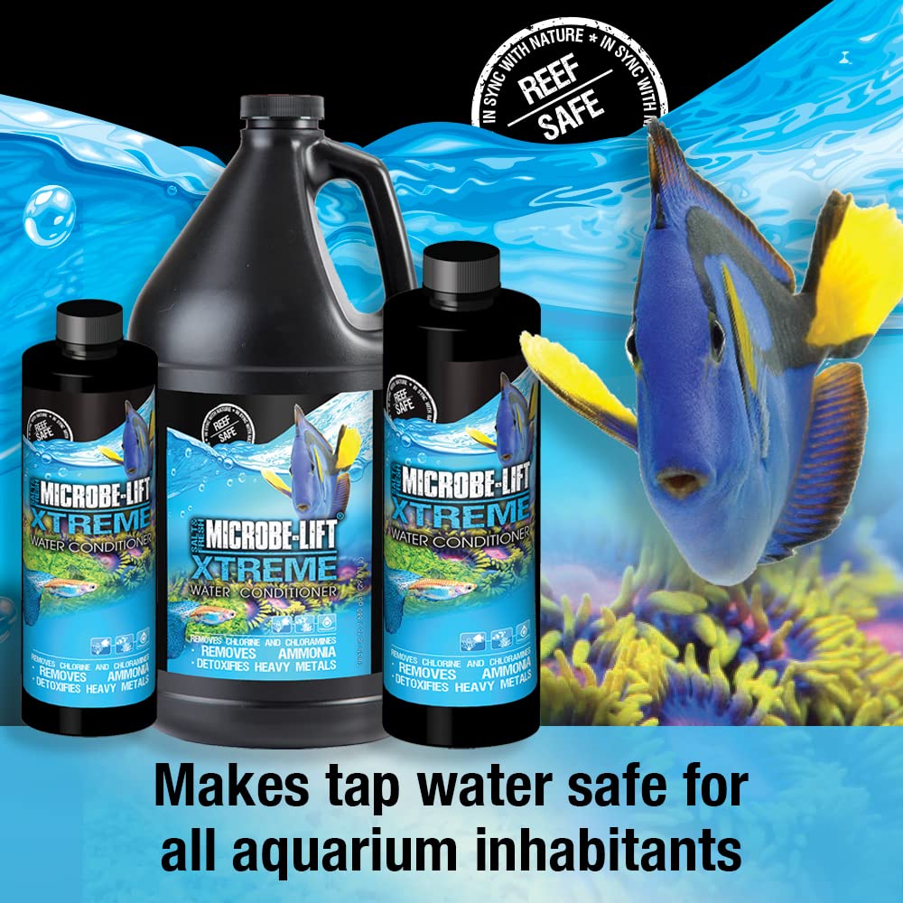 MICROBE-LIFT XTA64 Xtreme Water Conditioner Treatment for Aquariums and Fish Tanks, 64 Ounces