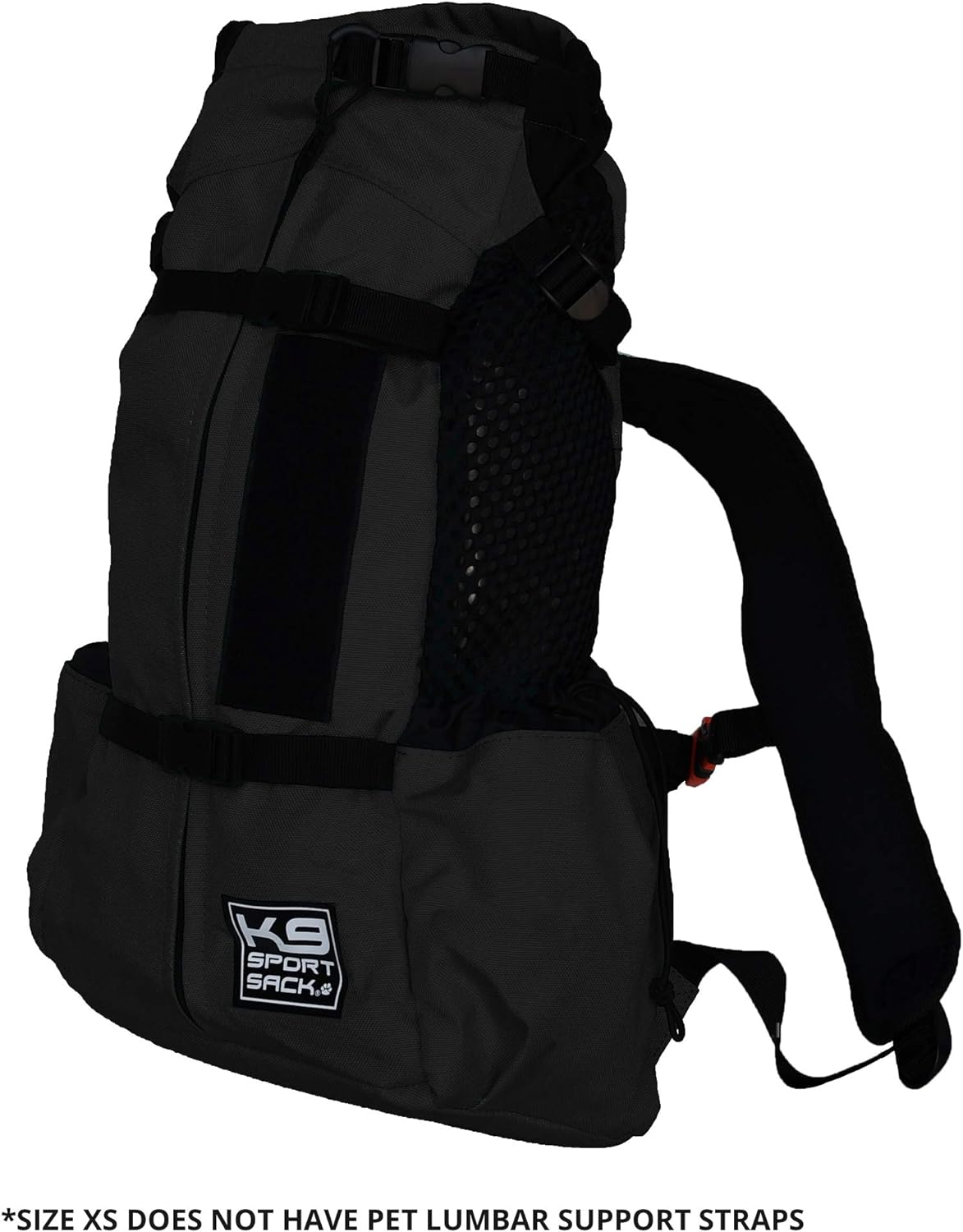 K9 Sport Sack Air 2 - X-Small, Jet Black - Ideal for Dogs with 9-12” Back Length - Durable, Breathable Backpack-Style Carrier - Perfect for Walks, Short Hikes & Public Transportation