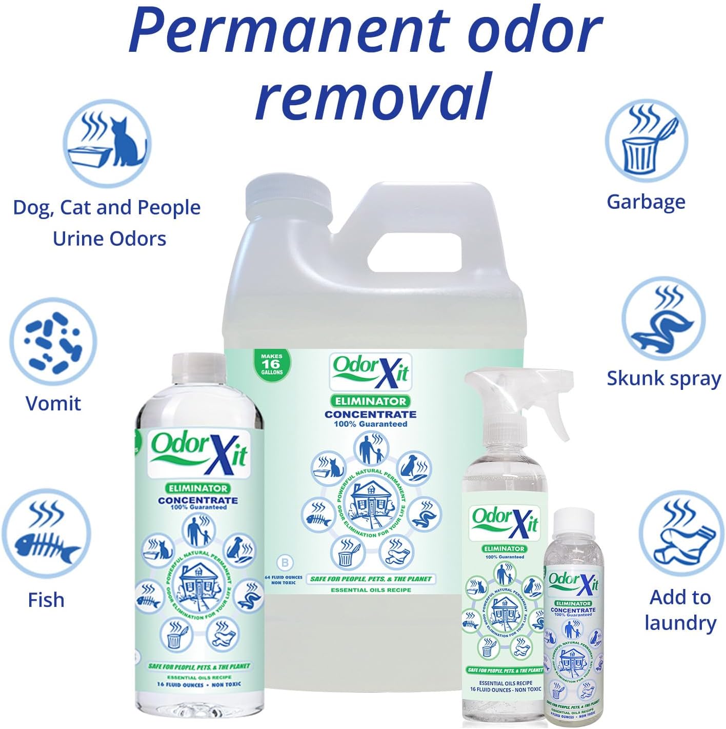 Concentrated Pet Urine Odor Eliminator, Ideal for Cat, Dog Poo and Urine Smell, Versatile & Natural Odor Neutralizer for Home and Outdoor Use, Deodorizer & Absorber, Concentrate, 4oz