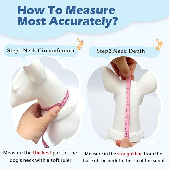 Hard & Heavy Plastic Dog Cone Collar Alternative for Lab Golden GSD (Small&Medium Sized),Pet Neck Head Protective Cone Anti-Lick, Adjustable Elizabethan Recovery Collar Cone of Shame for Healing