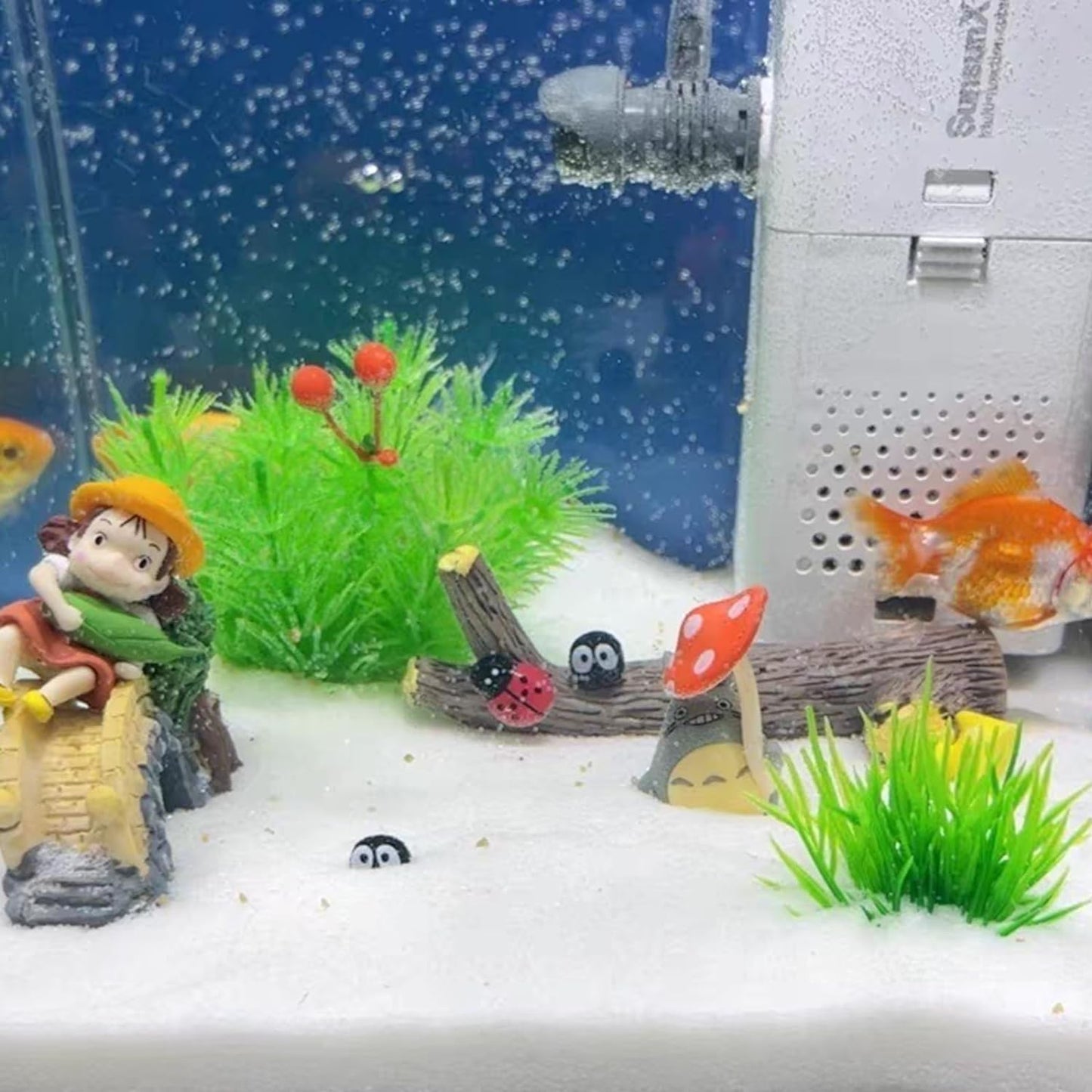 20 lbs Aquarium White Sand, 0.4-0.8 mm Mini Aquarium Gravel for Fish Tank. Decorative Sand for Fish Tank, Paintings, Plants Potted, Fire Pits, Candle, Vase and Crafts