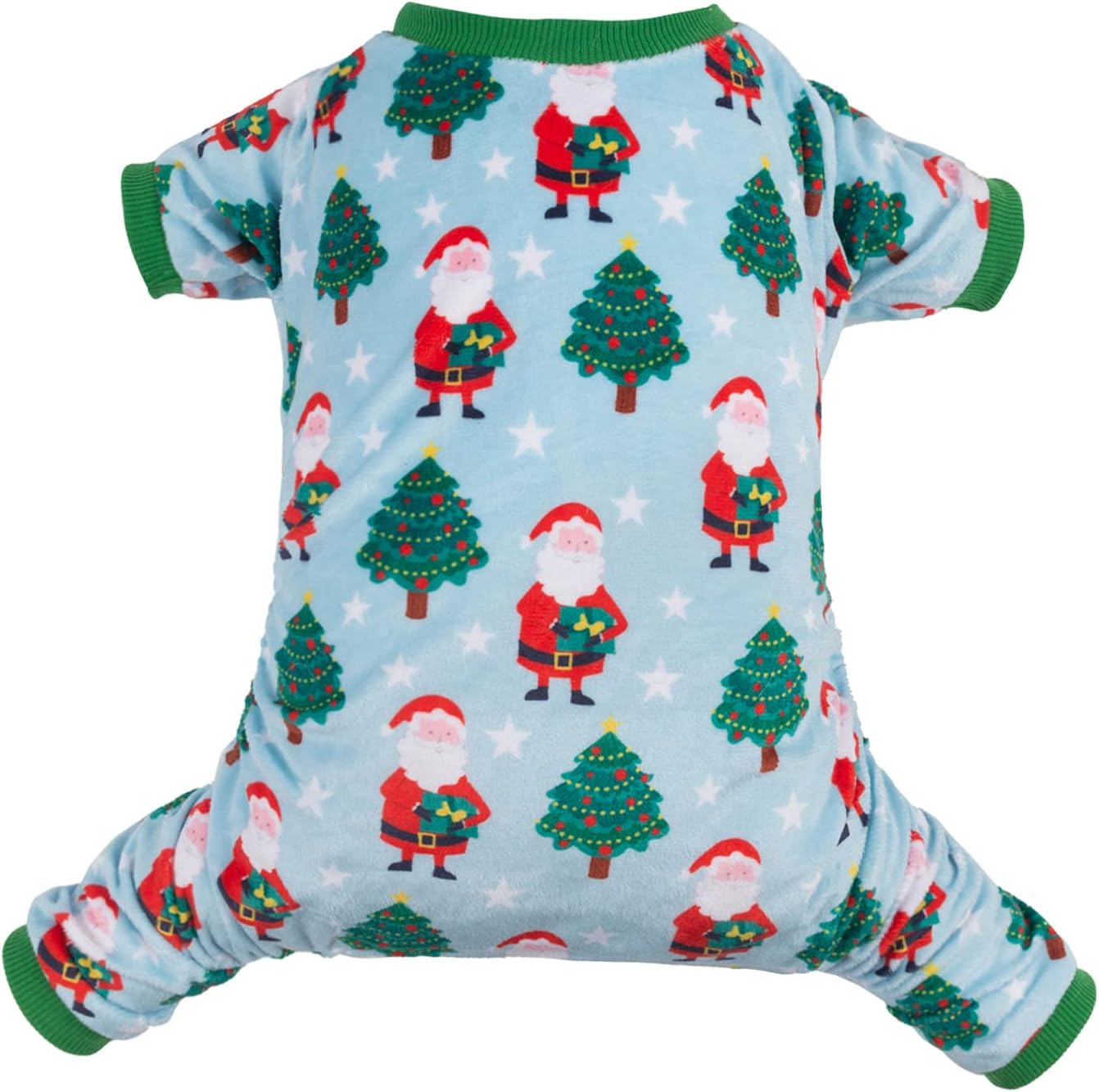 CuteBone Small Dogs Christmas Outfit Soft Puppy Onesies Pjs Dog Pajamas Pet Coat Cat Apparel Comfy Doggie Jumpsuit Bodysuit for All Seasons P198S