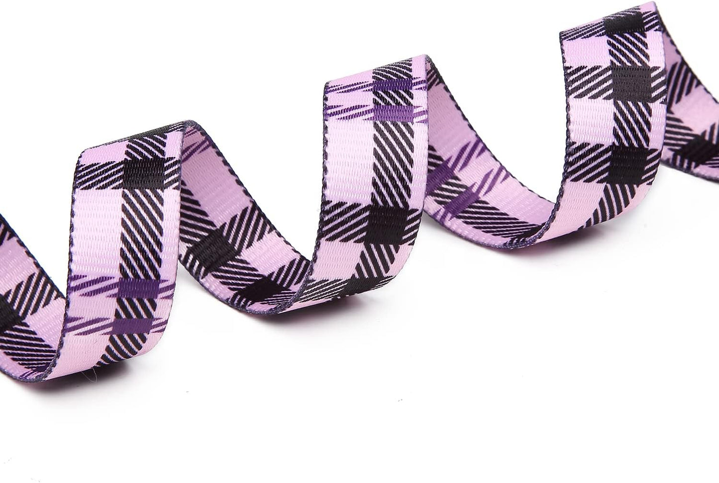 Mercano Adjustable Dog Collar - Special Design Patterns, Soft Nylon Comfortable Durable Pet Collar for Small Medium Large Dogs (M, Purple Plaid)