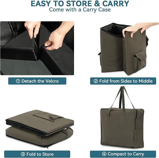 Petsfit Dog/Cat Booster Seat with Pockets, small dog car seat for Cars, Trucks and SUVs (Small, Dark Brown)