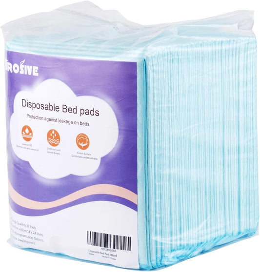 Small Disposable Bed Pads,(18" x 24",30Pads) Leak-Proof Breathable Incontinence Bed Pads for Children and Pets,High Absorbency Bed Pads for Incontinence Disposable