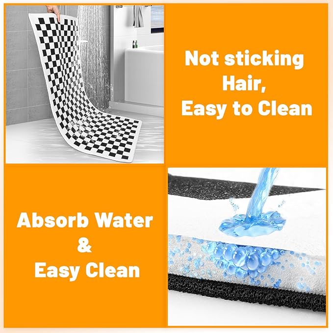 Non-Slip Pet Bed Mat for Back Seat Extender, Hair Resistant Dog Blanket for Hard Bottom Dog Car Seat Cover, Anti Slip Pet Linner Backseat Cover Black Plaid