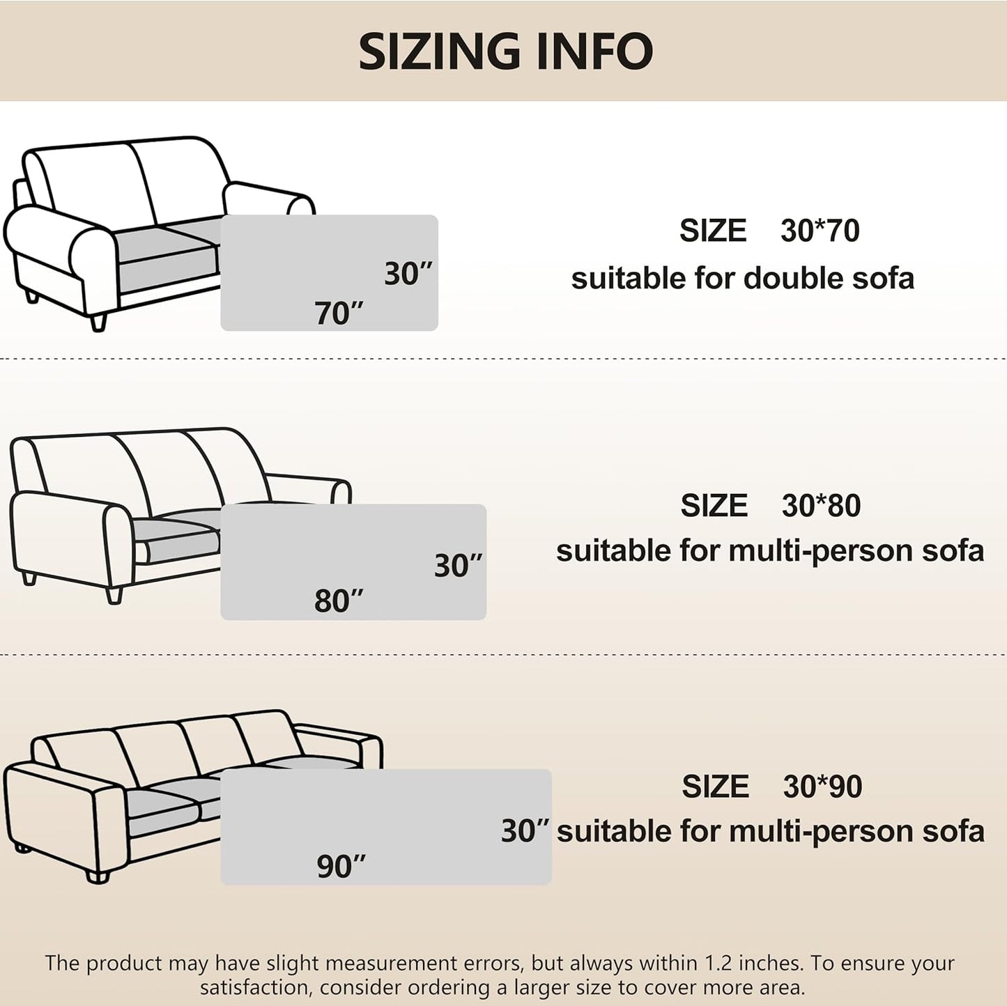 gogobunny 100% Double-Sided Waterproof Dog Bed Cover Pet Blanket Sofa Couch Furniture Protector for Puppy Large Dog Cat, Reversible (30x70 Inch (Pack of 1), Dark Cream/Light Cream)