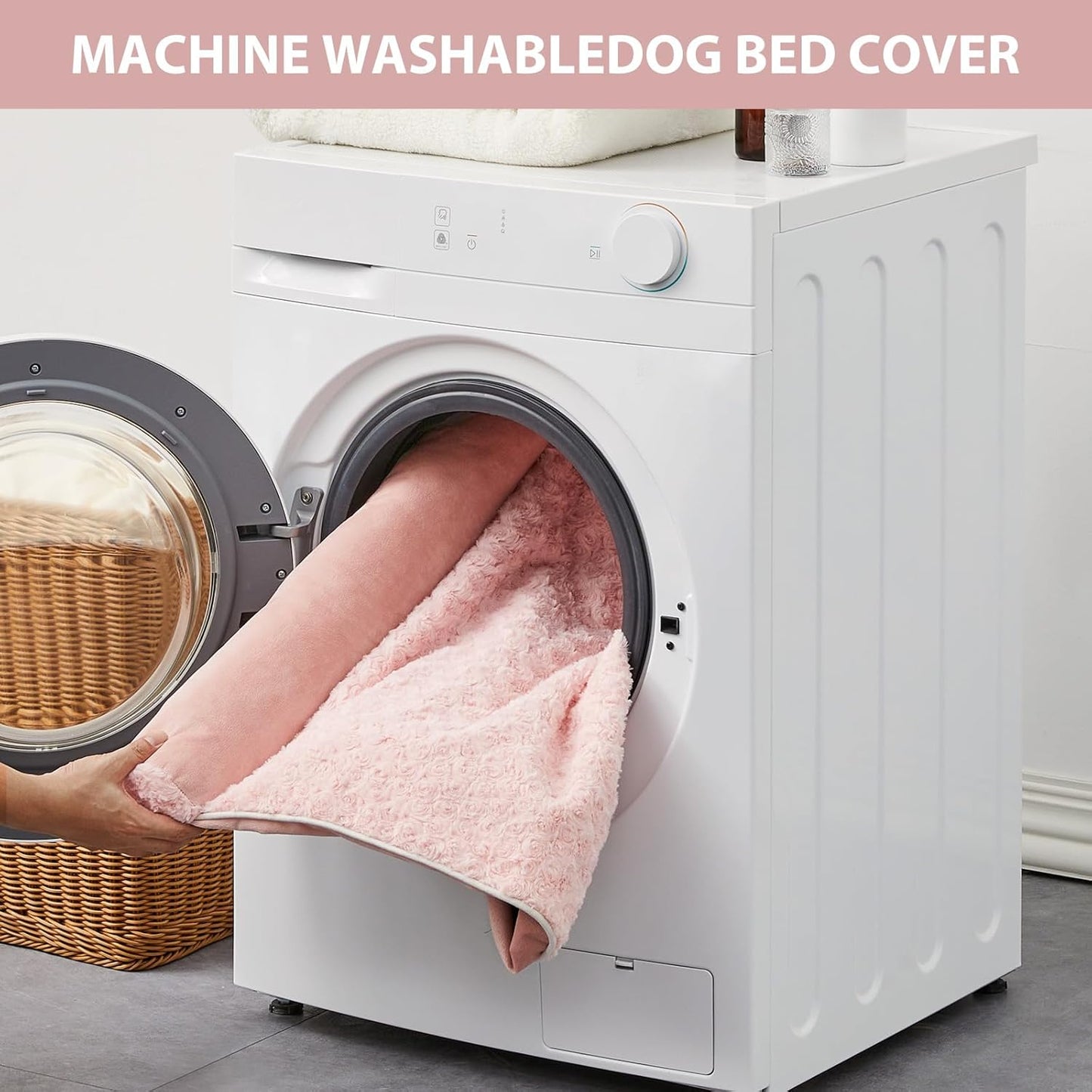 BFPETHOME Dog Beds for Large Dogs, Orthopedic Dog Bed for Medium Large Dogs,Big Waterproof Couch Pet Bed with Removable Washable Cover