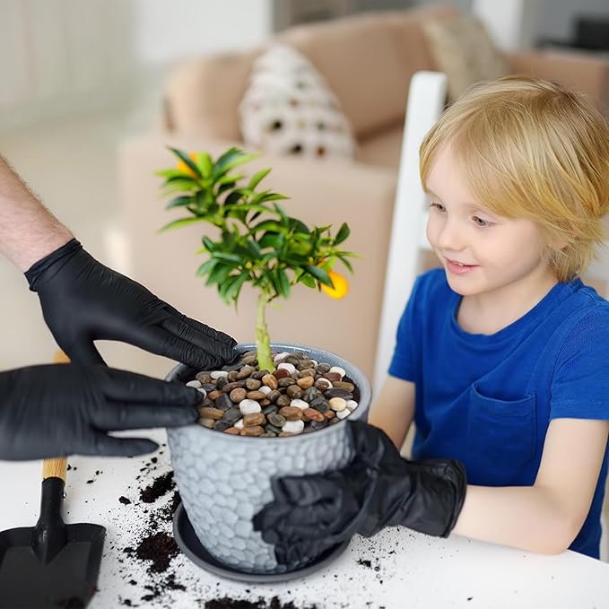 Mr. Fireglass Polished Pebbles, 3/8" Natural Decorative Mixed Color Stones Aquarium Gravel River Rocks for Potted Plants, Landscaping and Home Decor (5-lb Bag)