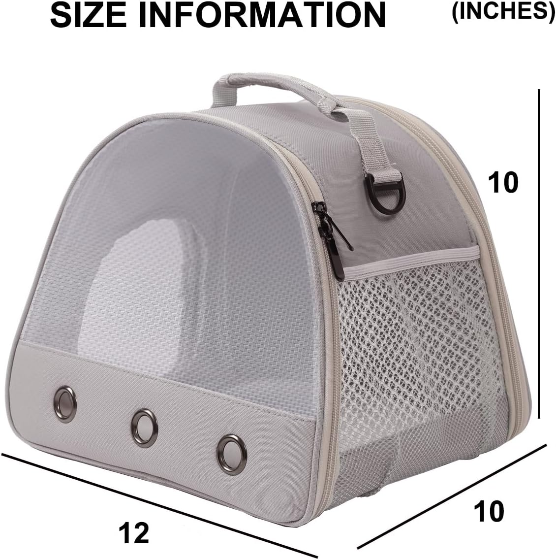 Ventilation Lizard Carrier for Bearded Dragon,Guinea Pig Carrier,Guinea Pig Carrier for 2,Reptile Travel Carrier for Lizards Sugar Glider Hedgehog Rat Parrot Birds,Airline Approved