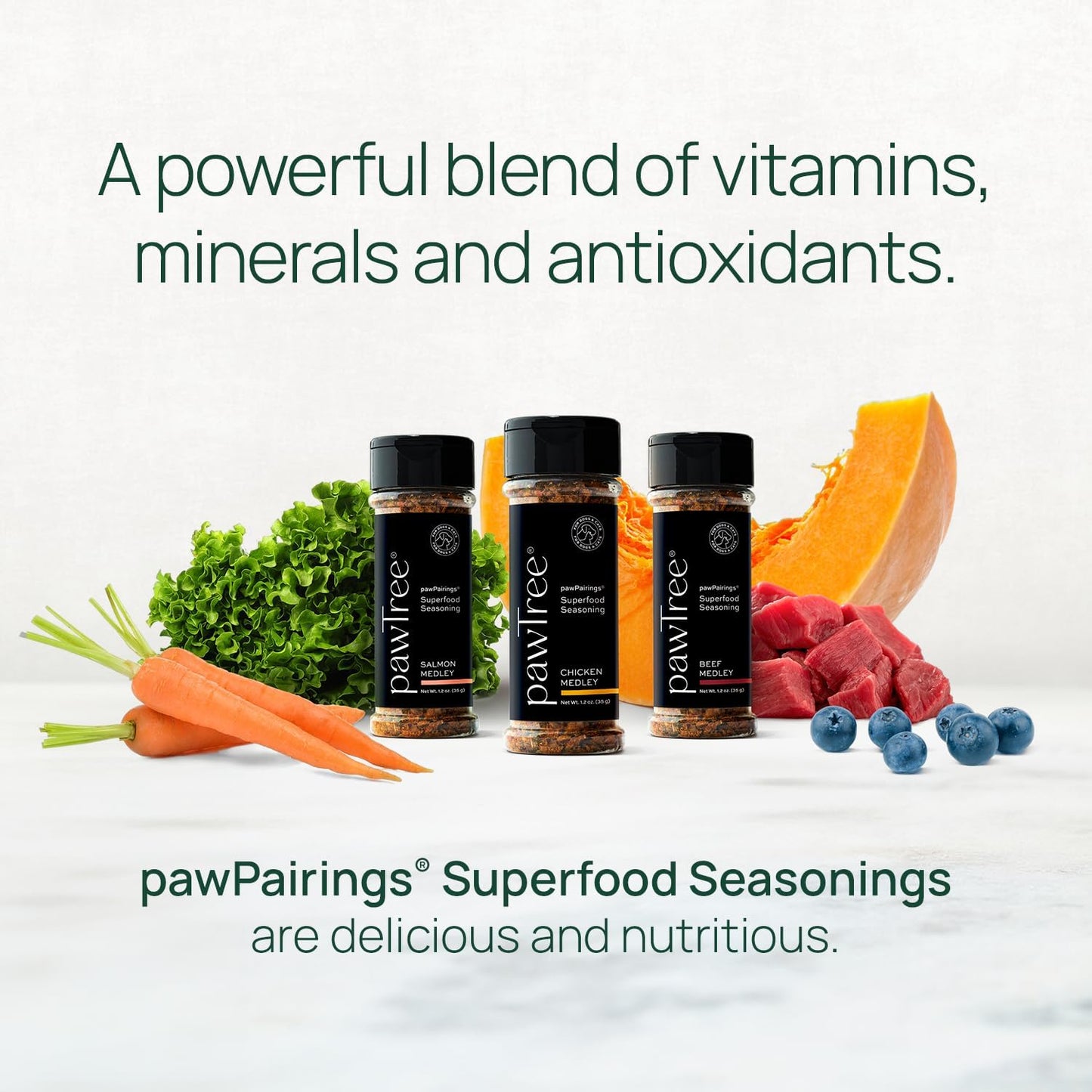 pawTree Unleash Your Inner Chef - pawPairings Pet Food Topper - 3Pack (Salmon, Beef, Chicken Liver)