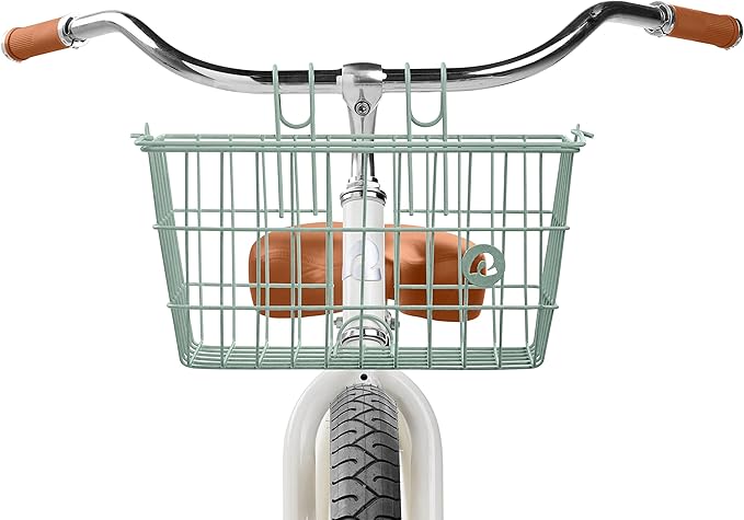 Retrospec Apollo-Lite Lift-Off Bike Basket - Detachable Steel Handlebar Basket with Carrying Handle for Commuting, Shopping & Beach Trips - 14.5in x 9.5in Weather-Resistant Biking Gear