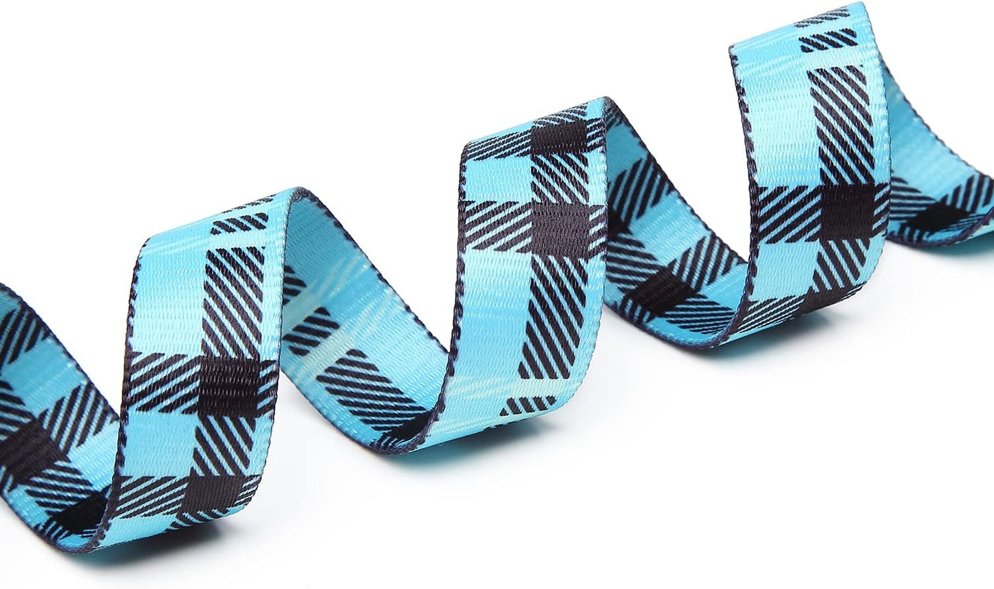 Mercano Adjustable Dog Collar - Special Design Patterns, Soft Nylon Comfortable Durable Pet Collar for Small Medium Large Dogs (XS, Blue Plaid)