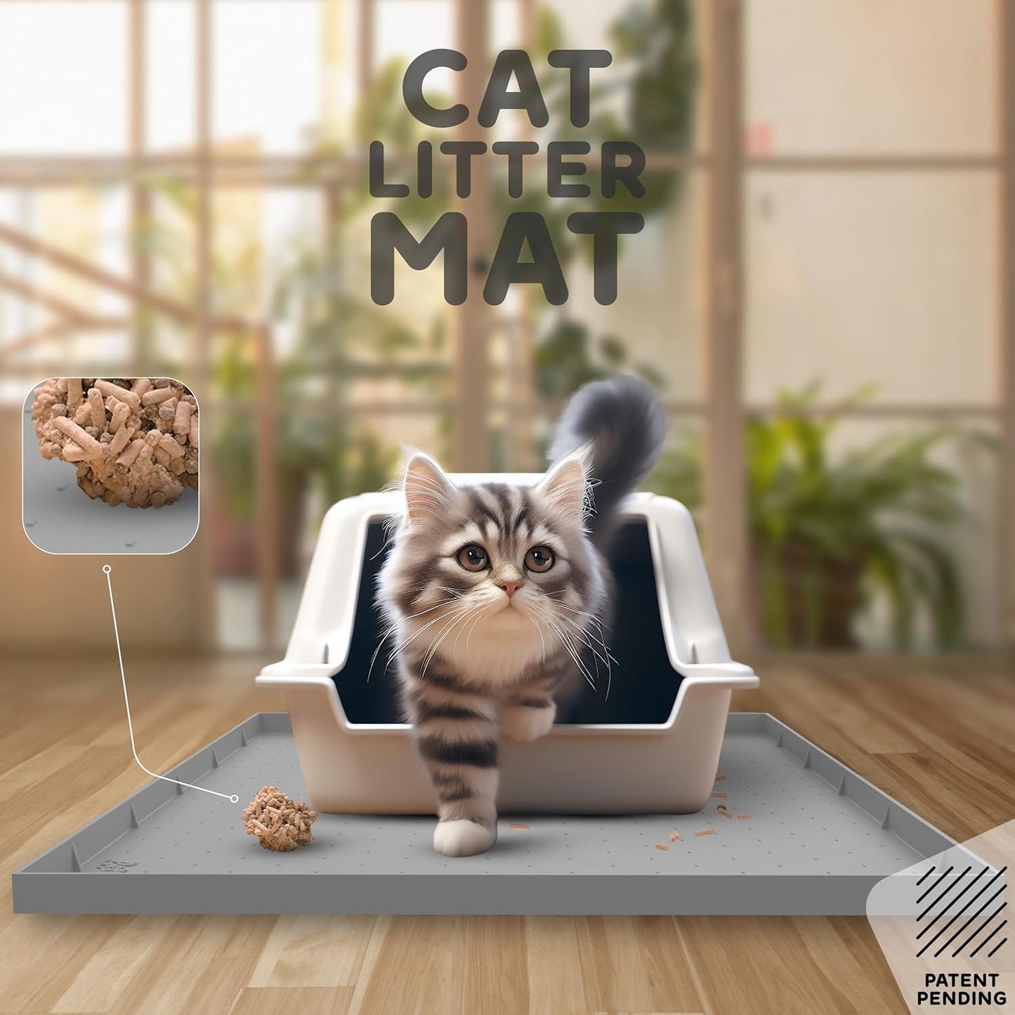 32x24x1” XL Dog Food Mat - All Purpose Under Sink Liner, Washer and Dryer Covers for The Top, Silicone Griddle Mat for Blackstone - Raised Edges Dog Mat for Food and Water Prevent Spill, Waterproof