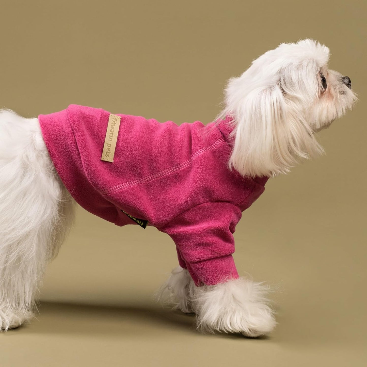 Fitwarm 3 Pack Classic Fleece Sweatshirt for Small Dogs and Cats, Pullover Jumper in Pink, Rose and Baby Pink