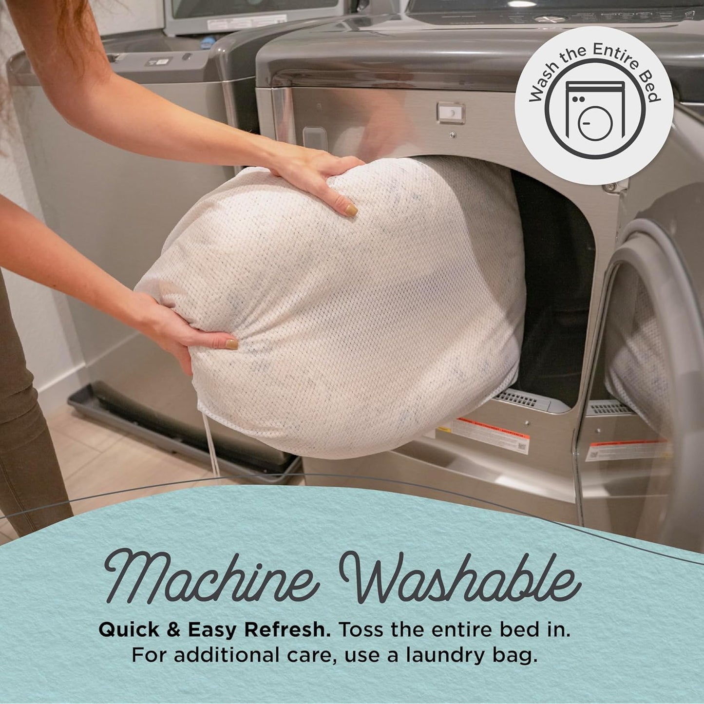 Best Friends by Sheri Original Calming Donut Dog and Cat Bed, Lux Faux Fur, Mink Dark Gray, XS (18in x 18in) - Anxiety Relief for Pets Up to 10 lbs