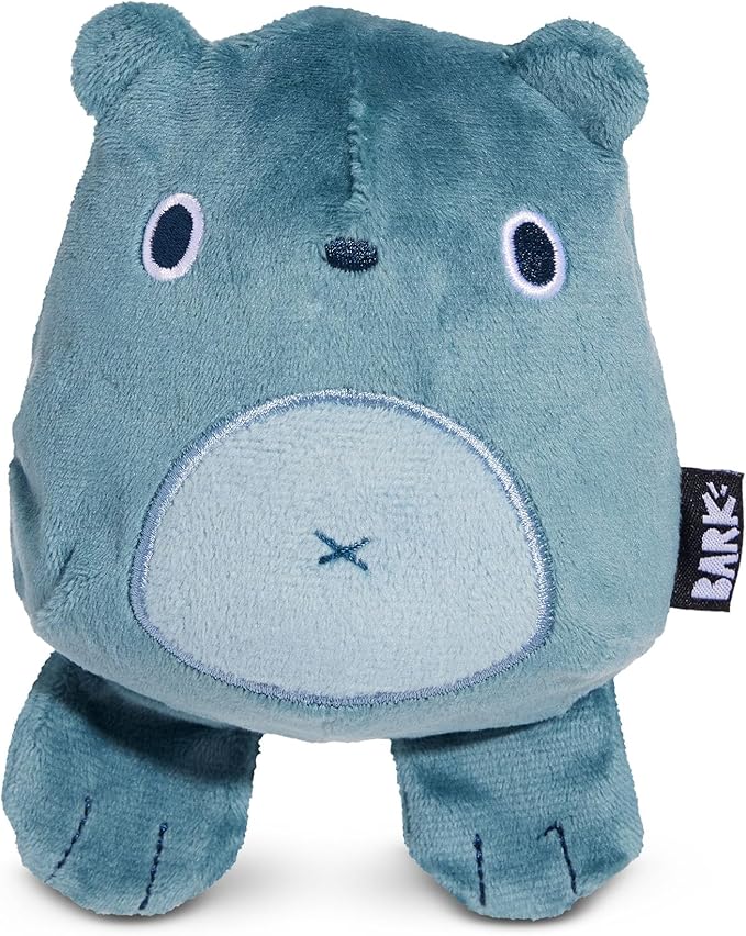 Barkbox Grey Bear Hugger Super Chewer 2-in-1 Plush Exterior Hard Core Plush Toy, Large Breeds