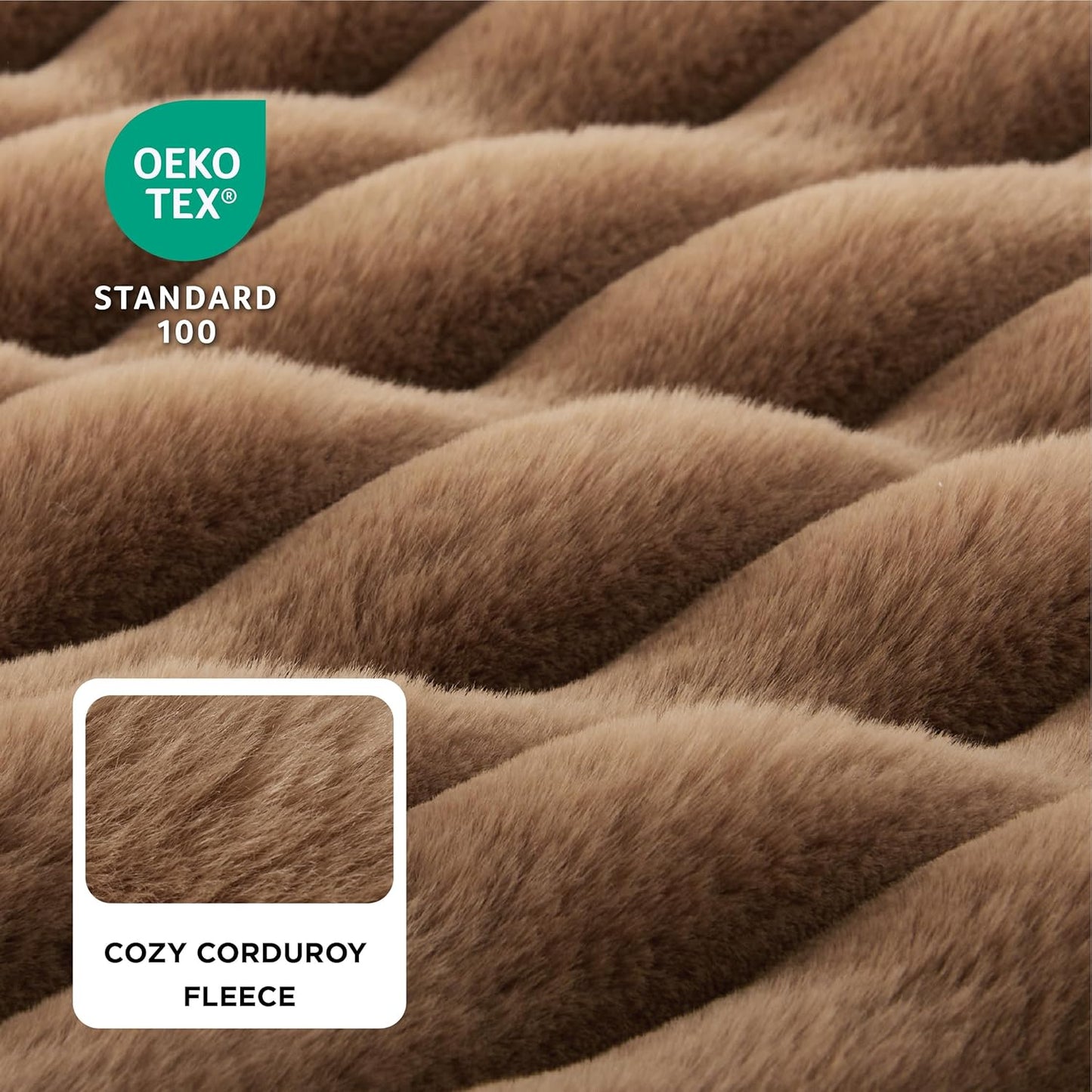 Bedsure Orthopedic Dog Bed for Medium Dogs, Waterproof Memory Foam Medium Pet Beds with Sides, Non-Slip Bottom and Egg-Crate Foam Dog Couch Sofa with Washable Removable Corduroy Cover, Brown