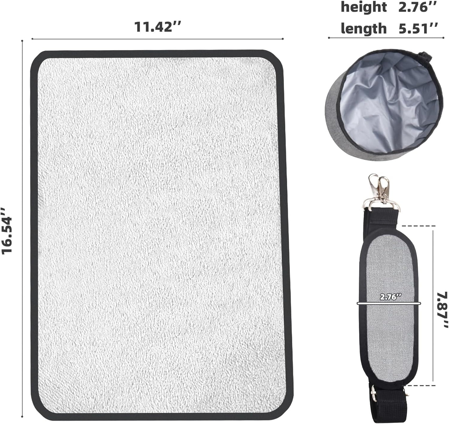 TWDEPART Cat Carrier Backpack - Multifunctional, Firm & Foldable with Roll-Up Shade, Breathable Design Includes Collapsible Bowl & Cushion (Grey)