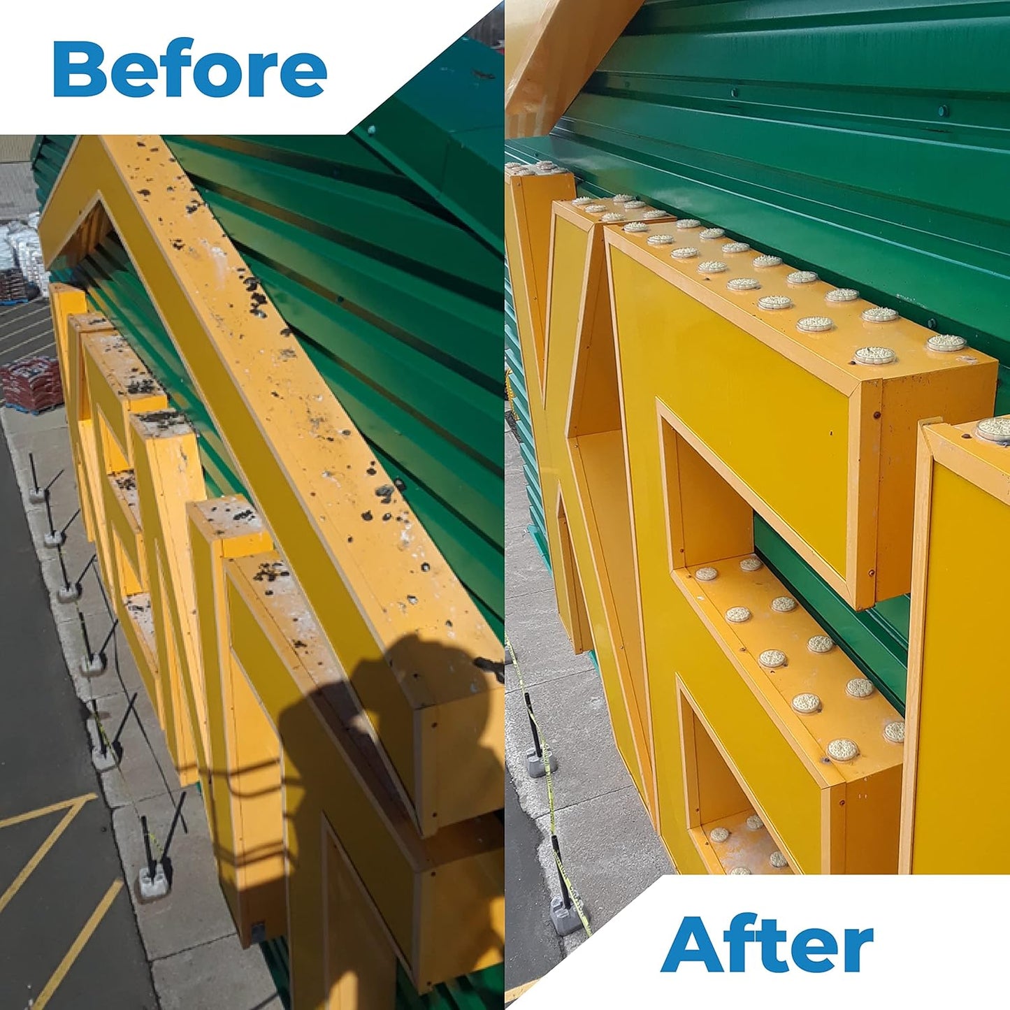 BIRD BARRIER Dissolve-It Enzyme Cleaner - Bird Dropping - Dissolves Waste – Treat Affected Areas Before Installing Bird Control Products - 1 Gallon Makes 2 Gallons